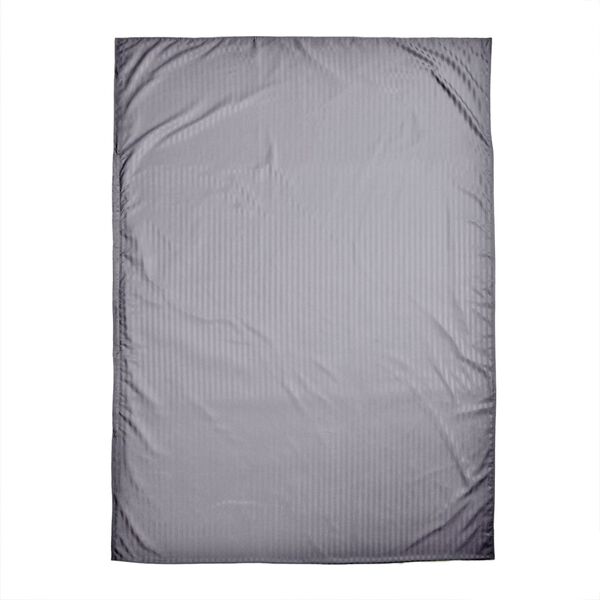 2-teiliges Bettwäsche-Set mit vertikalem Streifenmuster, 135x200 cm und 80x80 cm, Grau image number 5