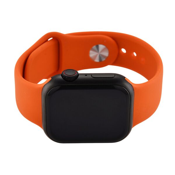 Smartwatch HW mini 2 1,75 Zoll Schwarz, Set mit 7 Wechselarmbändern inklusive kristallbesetztem Armband, IP67, Bluetooth 5.2, kabelloses Laden, Orange image number 4