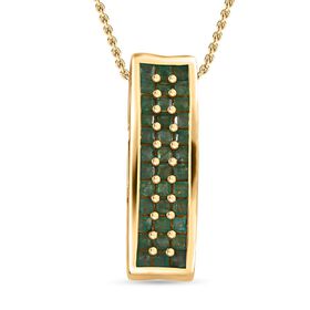 Kagem sambischer Smaragd-Anhänger mit 45cm Kette - 1,67 ct.