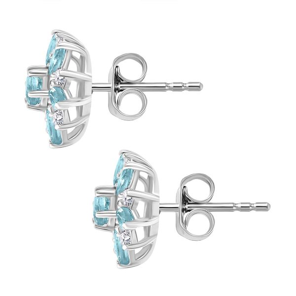 AA Lagunen Apatit und Zirkon Ohrringe - 2,05 ct. image number 5