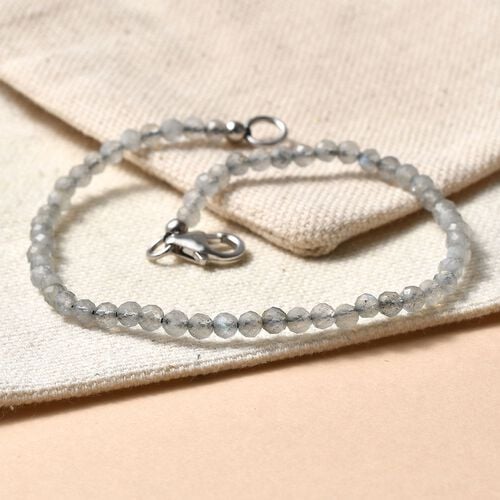 Labradorit Armband ca. 19 cm 925 Silber rhodiniert ca. 10.00 ct image number 1
