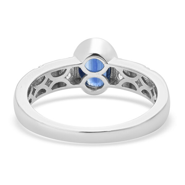 Kyanit und Zirkon Ring 925 Silber rhodiniert  ca. 1,80 ct image number 7