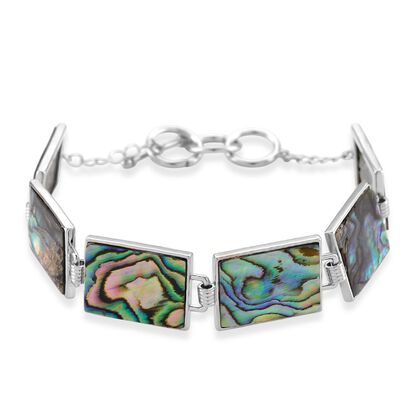 Abalone Muschel Armband ca. 19 cm mit 2.5 cm extender, Reine Legierung