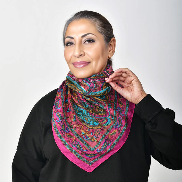 Schal aus Seide, rosa image number 2