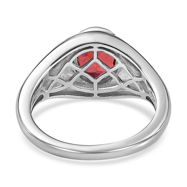 Afrikanischer Rubin-Ring, 925 Silber platiniert  ca. 4,13 ct image number 6