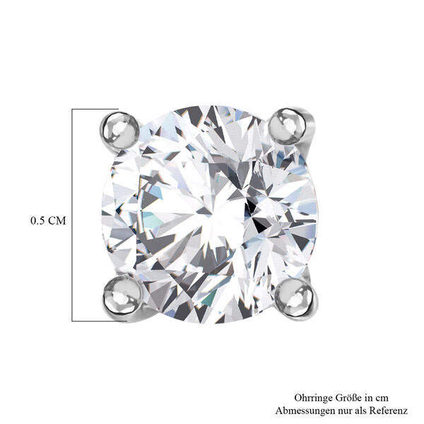 LUXURIANT DIAMOND - Lab Grown Diamant SI-GH SGL zertifiziert Ohrringe 925 Silber rhodiniert ca. 1.00 ct image number 5