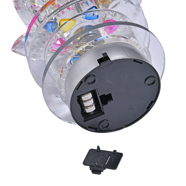 The 5th Season - Kristall Lotusbl&uuml;te LED-Licht mit drehbarem Sockel, 9,5x10,5 cm image number 4