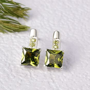 LUSTRO STELLA Peridot Zirkonia Ohrringe