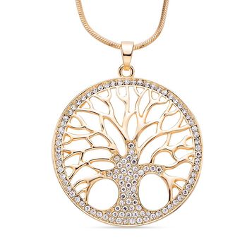 Kristall-Anh&auml;nger mit Kette - 5 ct.