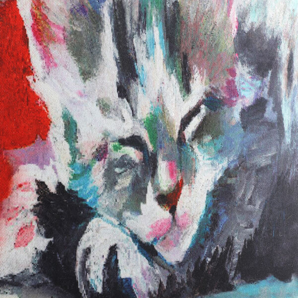 Leinwand Rahmen Digitaldruck Katze Wandbild, Gr&ouml;&szlig;e 38x43 cm image number 5