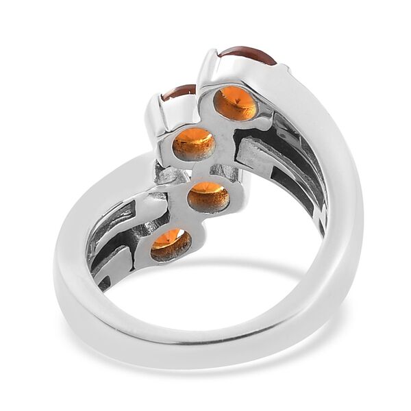 Madeira Citrin Ring 925 Silber Platin-&Uuml;berzug image number 5