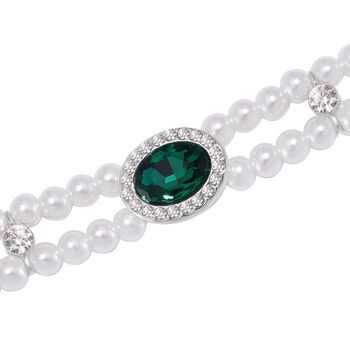 Gr&uuml;ner Kristall Schmuckset