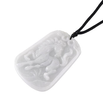 Flexible wei&szlig;e Jade Halskette - 100 ct.