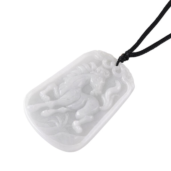 Flexible wei&szlig;e Jade Halskette - 100 ct. image number 3