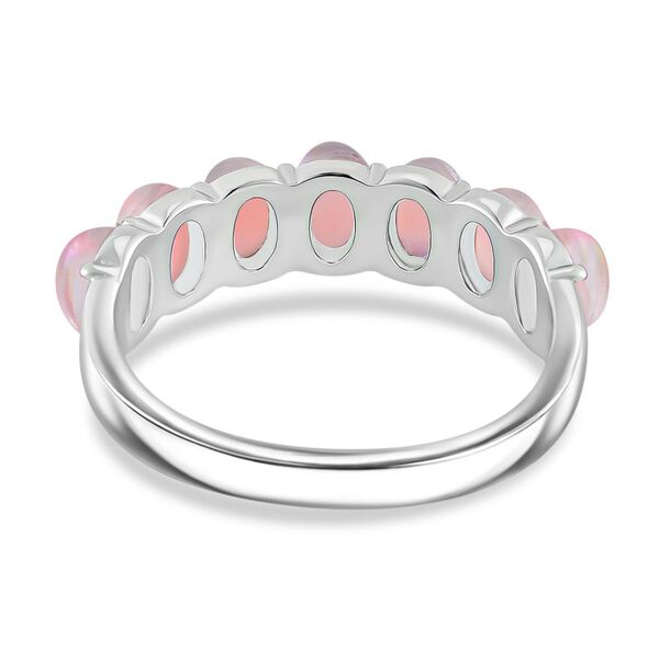 Künstlicher Rosa Opal Ring, Reiner Edelstahl (Größe 18.00) image number 5