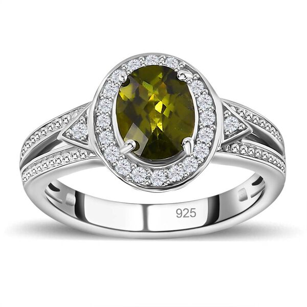AA Vesuvianit und Zirkon Ring- 1,72 ct. image number 4