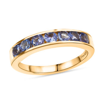 D'Joy AA Tansanit Ring, 925 Silber vergoldet - 0,89 ct.