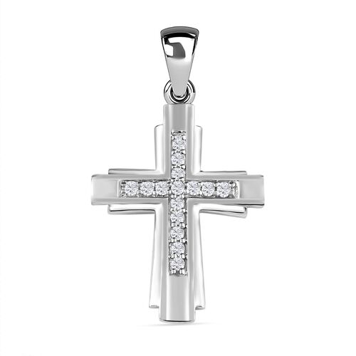 Weißer Diamant-Anhänger - 0,25 ct. image number 0