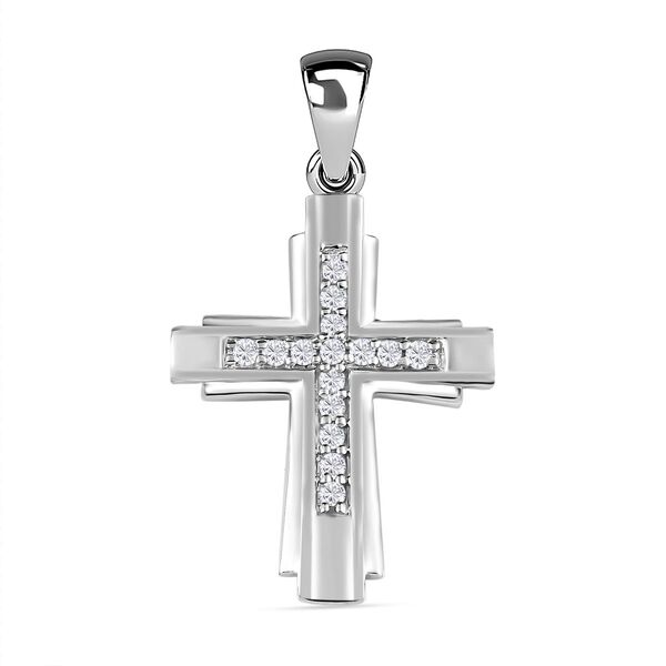Weißer Diamant-Anhänger - 0,25 ct. image number 0