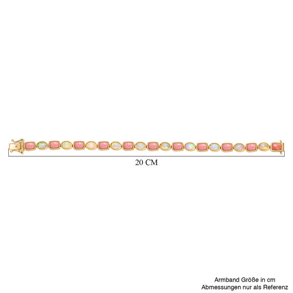 AAA Pfirsich Opal und natürliches, äthiopisches Welo Opal-Armband image number 5