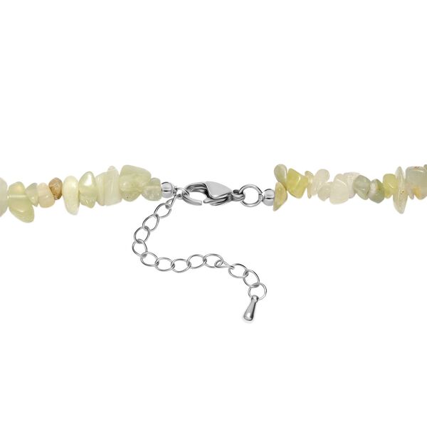 Zitronen Quarz und Serpentin Halskette, 60cm - 350 ct. image number 5