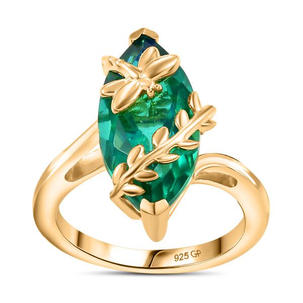 GP Trionfo Kollektion - Pfau Triplett Quarz und Kanchanaburi blauer Saphir-Ring - 6,54 ct. image number 3