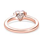 Moissanit Ring in Silber mit Roségold Vermeil - 0,94 ct. image number 5
