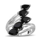 Schwarzer Spinell Ring  (Größe 16.00) ca. 4,09 ct