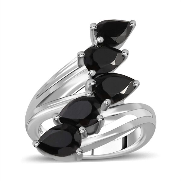 Schwarzer Spinell Ring  (Gr&ouml;&szlig;e 16.00) ca. 4,09 ct