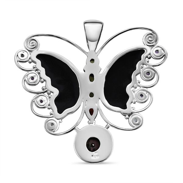 Sajen Silver- Abalone Muschel und Multi-Edelstein-Anhänger - 3,22 ct. image number 5