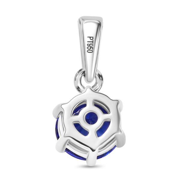 AAAA Tansanit Anhänger 950 Platin image number 4