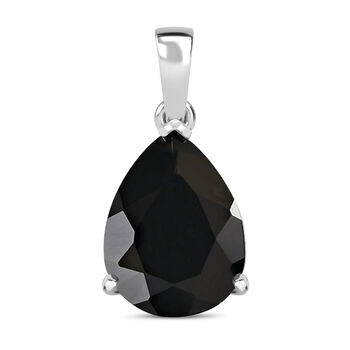 Elite Shungit Anh&auml;nger 925 Silber platiniert ca. 10,57 ct