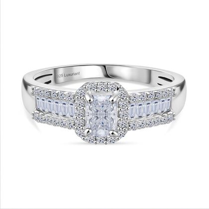 LUXURIANT DIAMOND - Lab Grown Diamant VS-EF  IGI zertifiziert Ring 925 Silber rhodiniert (Gr&ouml;&szlig;e 19.00) ca. 1.00 ct