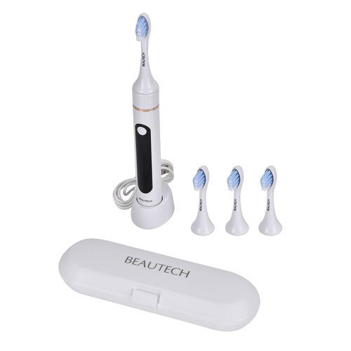 BEAUTECH Zahnbürste mit therapeutischem LED-Licht, 5 Modi und 4 zusätzliche Köpfe, Weiß image number 0