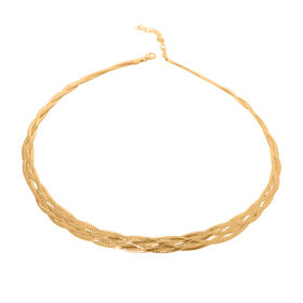 Gedrehte Kette in 585 Gelbgold, 40,5+5cm