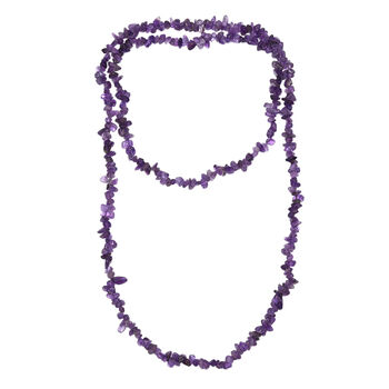 Afrikanische Amethyst 76cm Halskette - 157 ct.