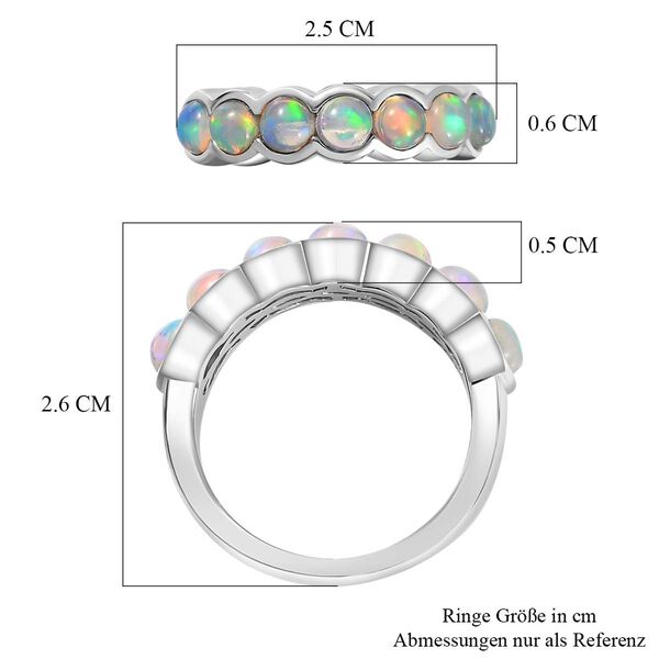 AA Natürlicher, äthiopischer Welo Opal Ring 925 Silber rhodiniert (Größe 17.00) ca. 1,23 ct image number 7