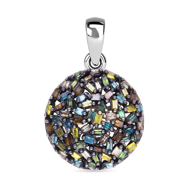 Mehrfarbiger Diamant-Cluster-Anh&auml;nger - 0,50 ct. image number 0