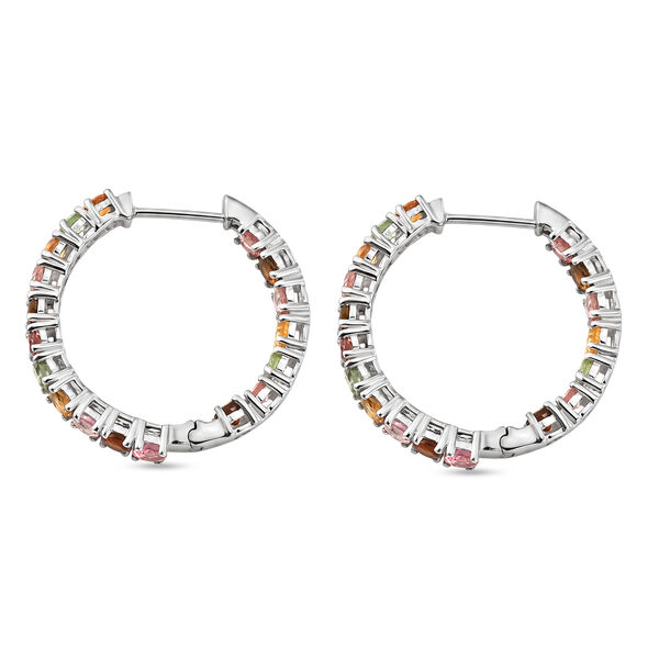 D'Joy AA Mehrfarbig-Turmalin Ohrringe 925 Silber Rhodiniert ca. 4.28 ct image number 3