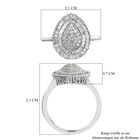 Diamant Ring 925 Silber platiniert (Größe 19.00) ca. 0,50 ct image number 6