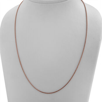 Italienische Spigakette, 925 Silber ros&eacute;vergoldet, ca. 75 cm, ca. 6,20g