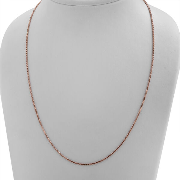 Italienische Spigakette, 925 Silber rosévergoldet, ca. 75 cm, ca. 6,20g image number 2