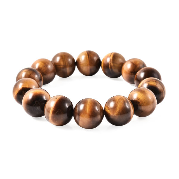 Flexibles, gelbes Tigerauge Armband, ca. 17,8-19 cm lang, 925 Silber ca. 425,00 ct image number 5