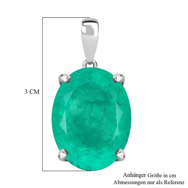 Smaragd Triplett Quarz Anhänger - 22,08 ct. image number 6