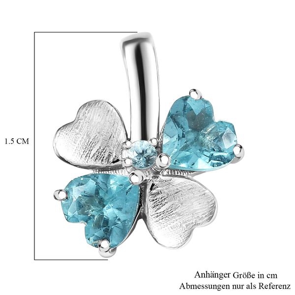 D’joy AA Betroka Blauer Apatit Anhänger 925 Silber rhodiniert ca. 0.94 ct image number 6
