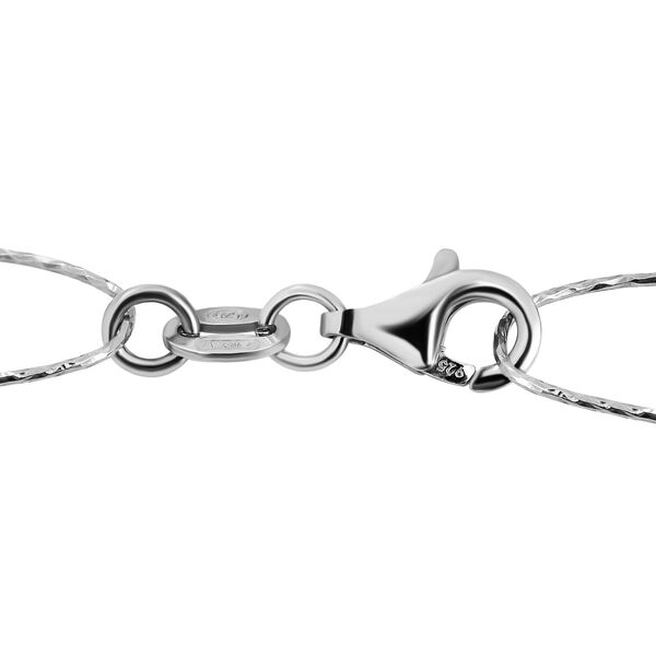 Ovale Giotto-Halskette mit Diamantschliff-Muster, 75 cm image number 3