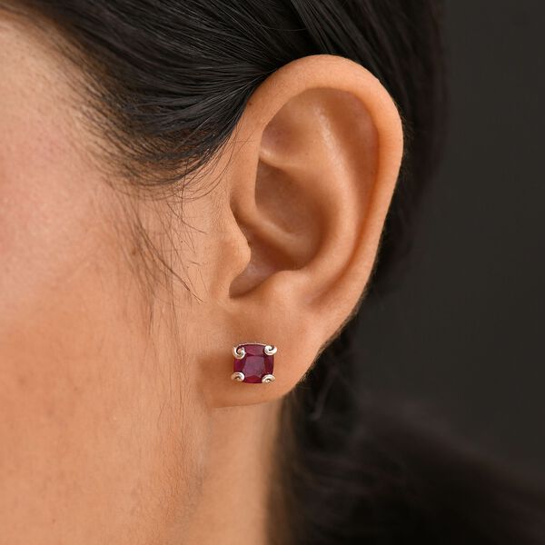 AA afrikanische Rubin Ohrringe - 4,48 ct. image number 3