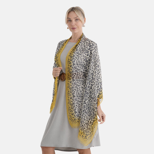 LA MAREY Signature Set mit Seidenschal und Seidentropfen-Ohrringen, 100% Maulbeerseide, 65 x 170 cm, Orange image number 2