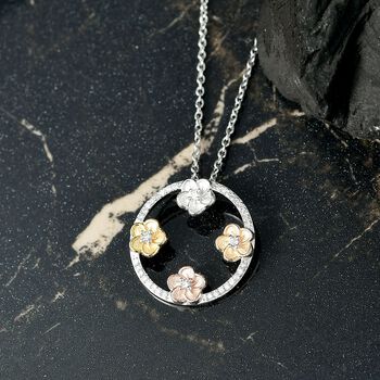 LUXURIANT DIAMOND - Lab Grown Diamant SI-GH Schmuckset 925 Silber rhodiniert ca. 0.25 ct