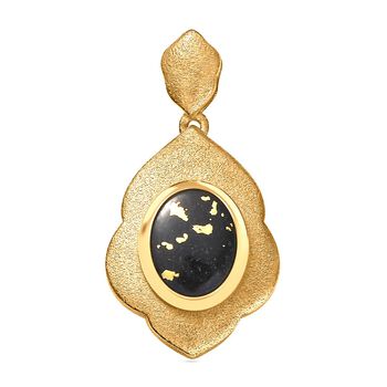 Goldenite Anh&auml;nger 925 Silber 750 Gelbgold Vermeil ca. 1,75 ct.